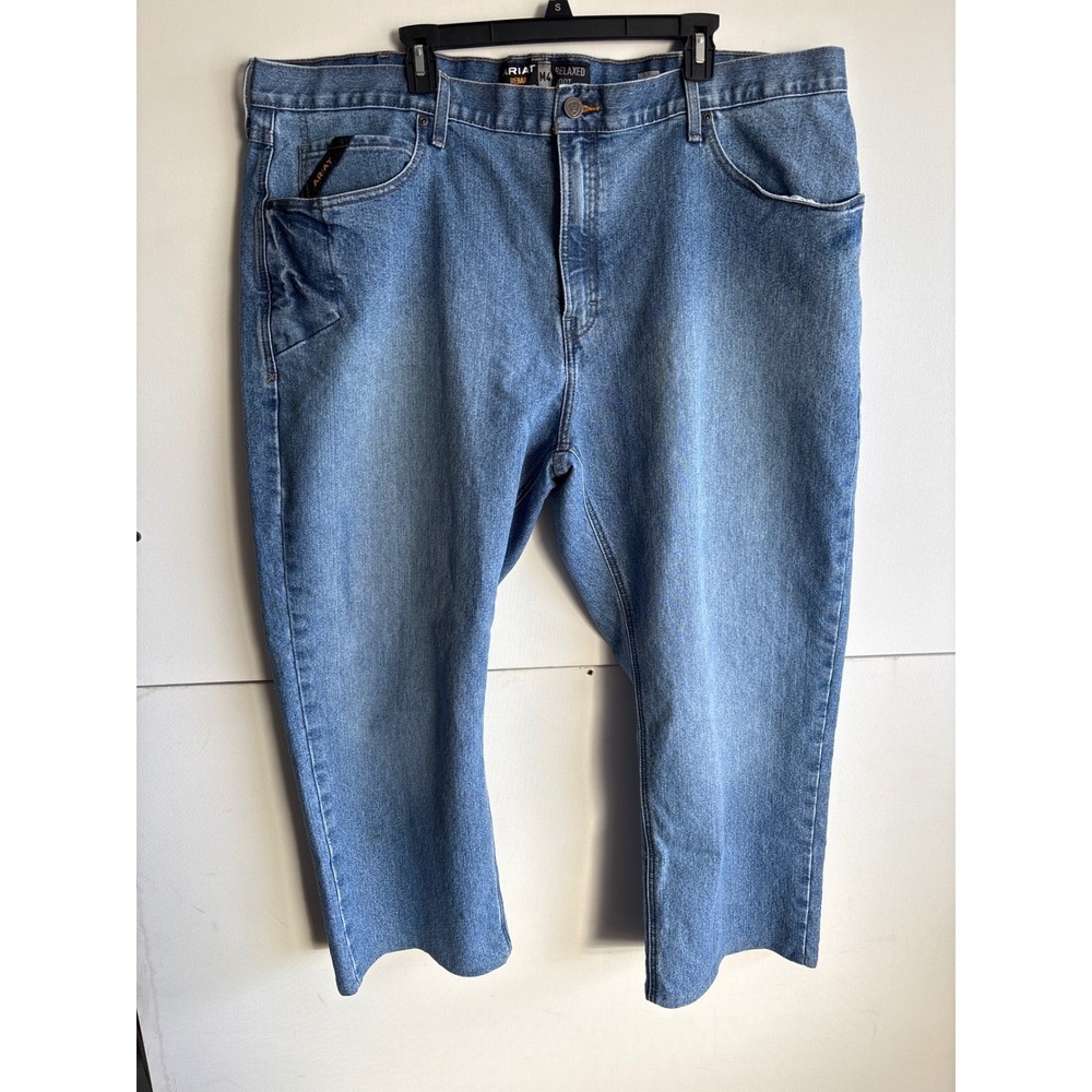 ARIAT rebar M4 relaxed boot Men's Jeans Blue Denim work Pants 44x32